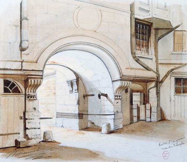 Hotel de Saint-Aignan, Rue du Temple, Paris cil & w/c on von French School