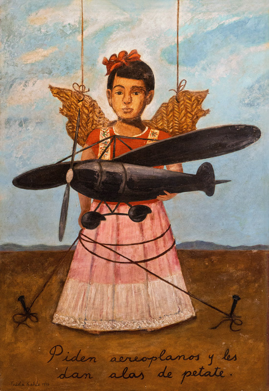 Piden Aeroplanos y les dan alas de petate von Frida Kahlo