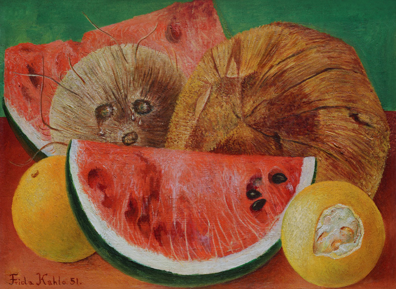 Still Life with Coconuts and Melons von Frida Kahlo