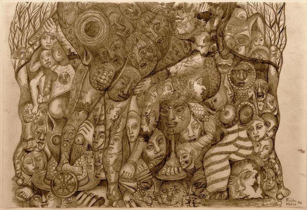 Dharma Wheel von Frida Kahlo