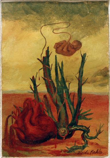 Untitled (heart, cactus and foetus)