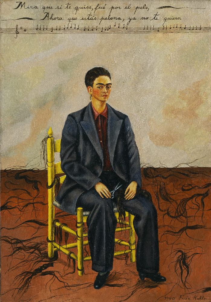 Self-Portrait with Cropped Hair von Frida Kahlo