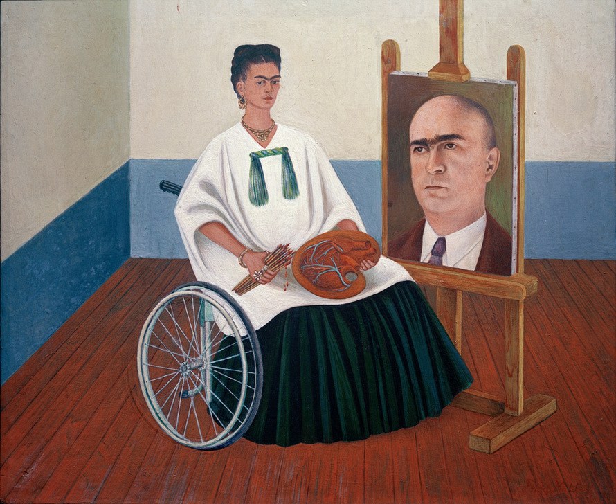 Self-portrait with portrait of Dr. Farill von Frida Kahlo
