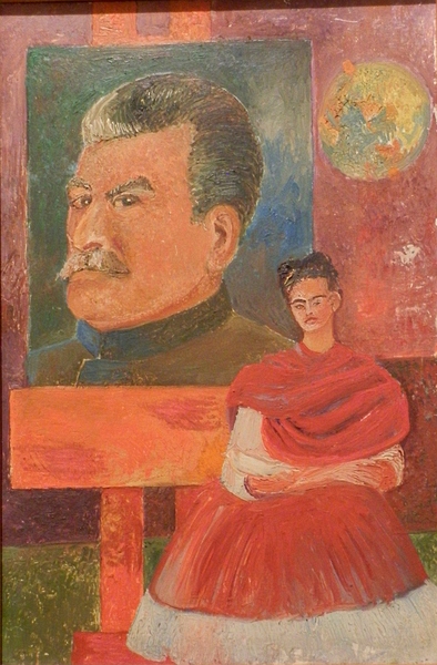 Self Portrait with Stalin von Frida Kahlo