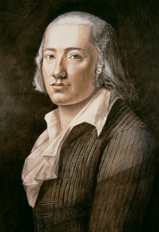 Pastellbild von Franz Karl Hiemer von Friedrich Hoelderlin