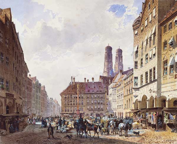 Marienplatz, Munich von Friedrich Eibner
