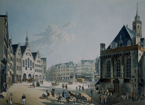 Frankfurt a.M., Römerberg von Friedrich Wilhelm Delkeskamp