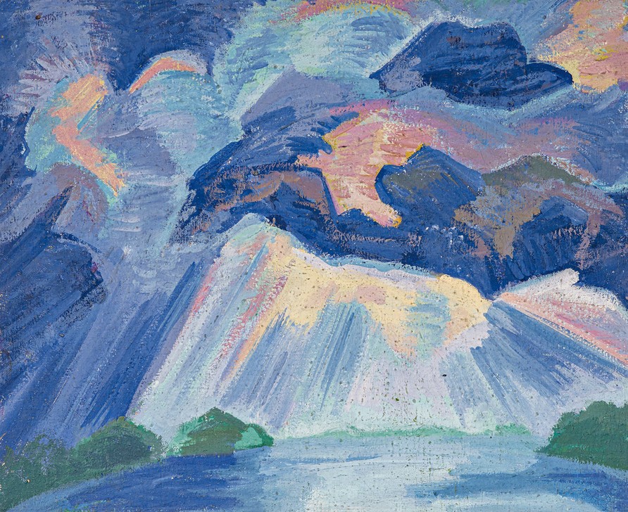 Blue Lake and Sky von Fritz Schaefler