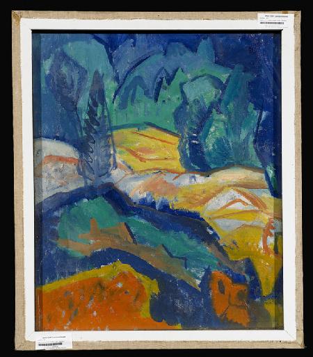 Bouquet of Flowers in a Blue Vase