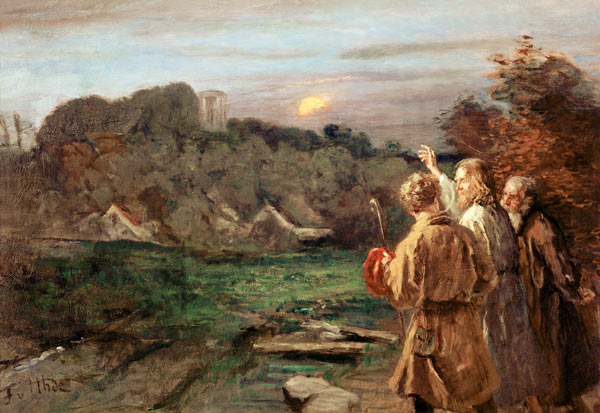 Fritz von Uhde / Gang nach Emmaus von Fritz von Uhde