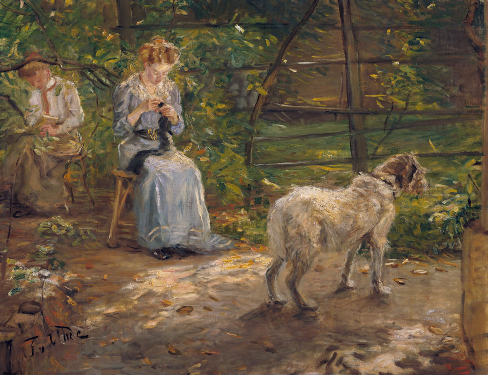 In der Herbstsonne von Fritz von Uhde