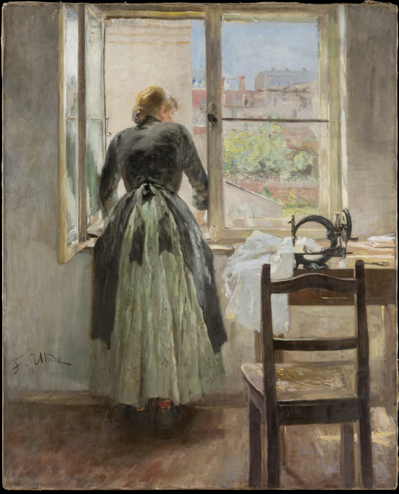 Am Fenster von Fritz von Uhde