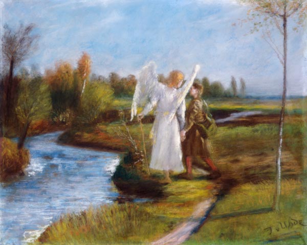 Tobias mit dem Engel von Fritz von Uhde