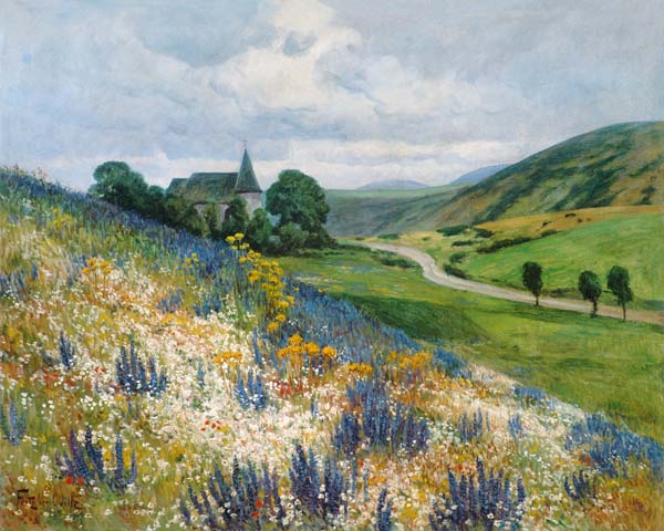 Die blaue Blume von Fritz von Wille