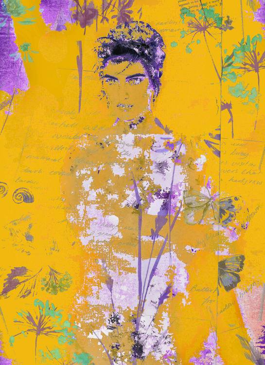 The woman in yellow von Gabi  Hampe