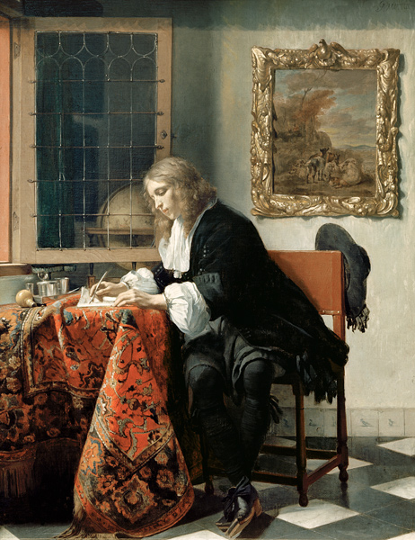 Briefschreibender Herr von Gabriel Metsu