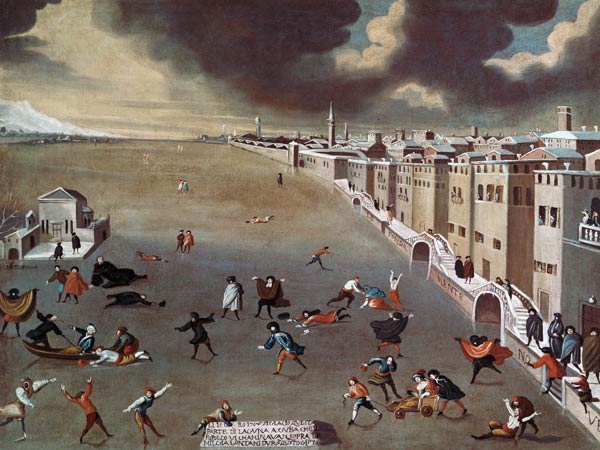 The Frozen Lagoon in 1708 von Gabriele Bella