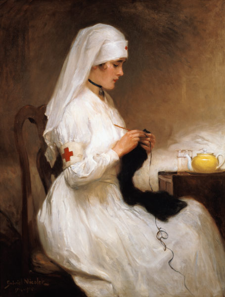 Portrait of a Nurse from the Red Cross von Gabriel Emile Niscolet