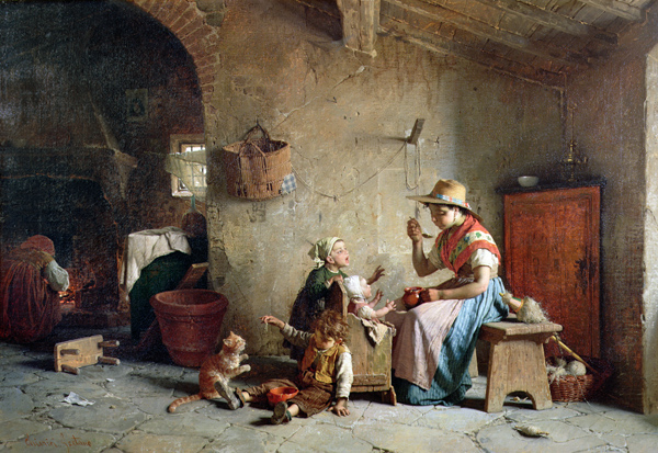 Feeding Baby von Gaetano Chierici