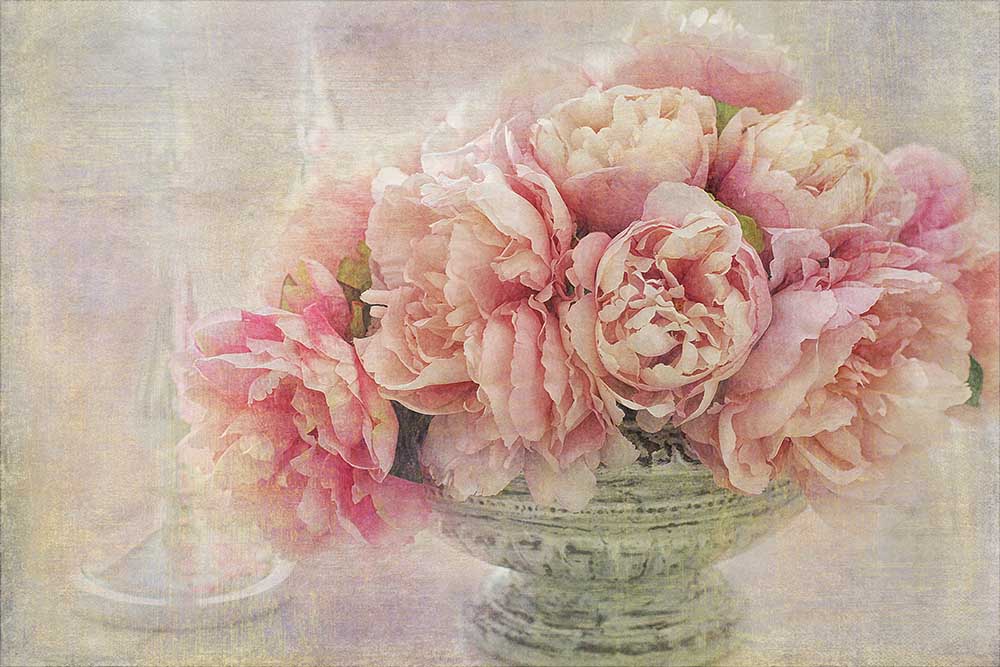 Ein Posy von rosa Pfingstrosen von Gaille Gray