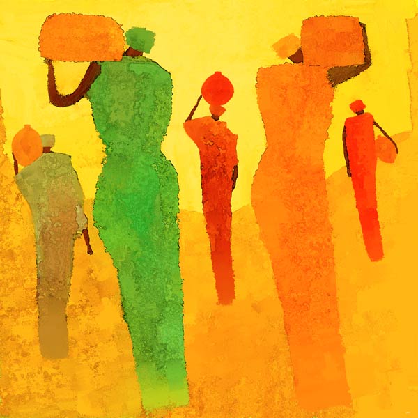 Afrique Les Porteuses 5 von David Ganssi