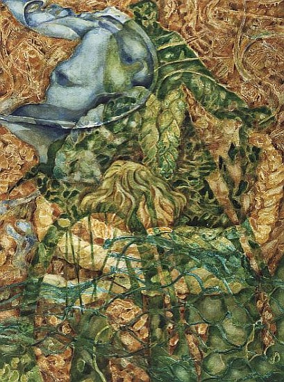 Mountain Bike Shadow, Hastings Beach, 1989  von Gareth Lloyd  Ball