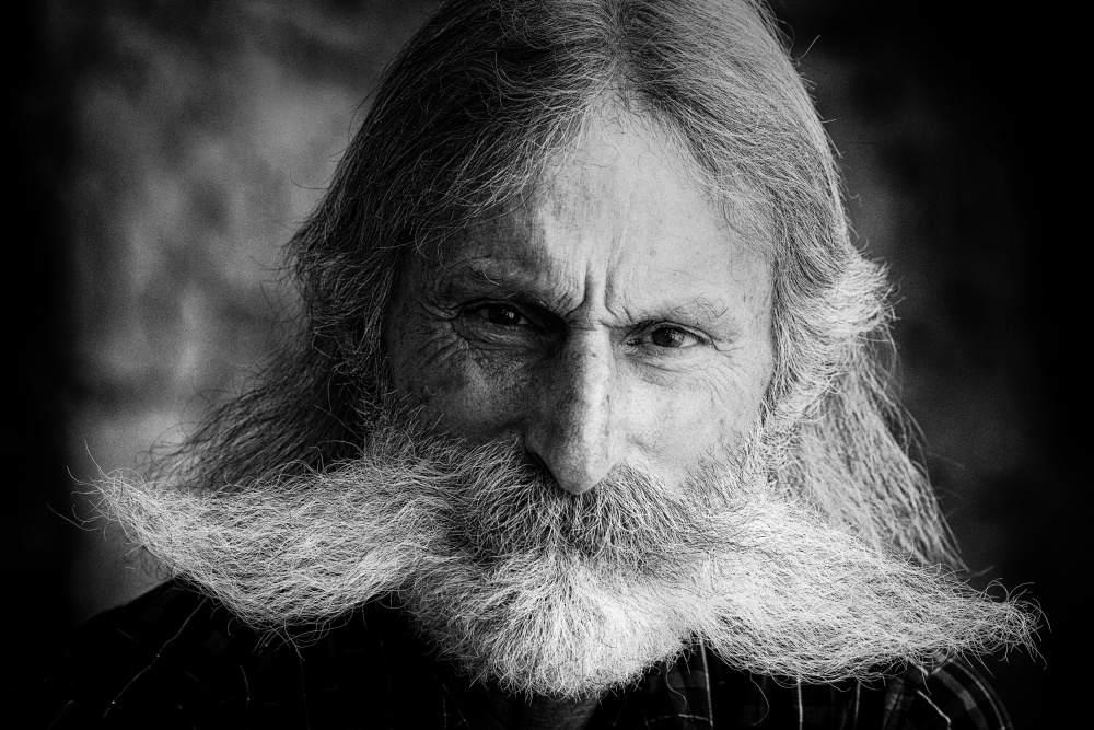 Man with big mustache von Garik