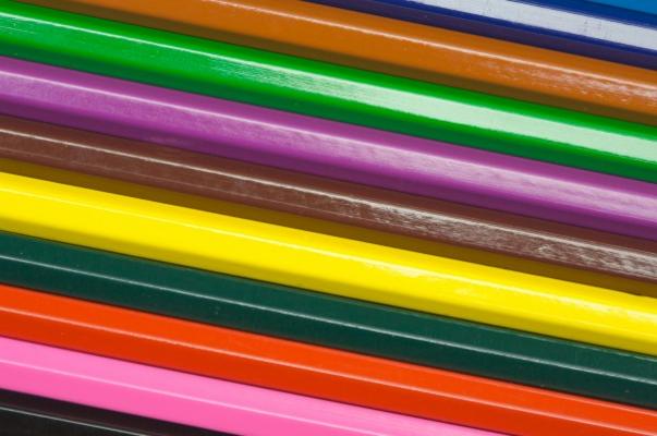 row of wooden pencils von Gelpi José Manuel