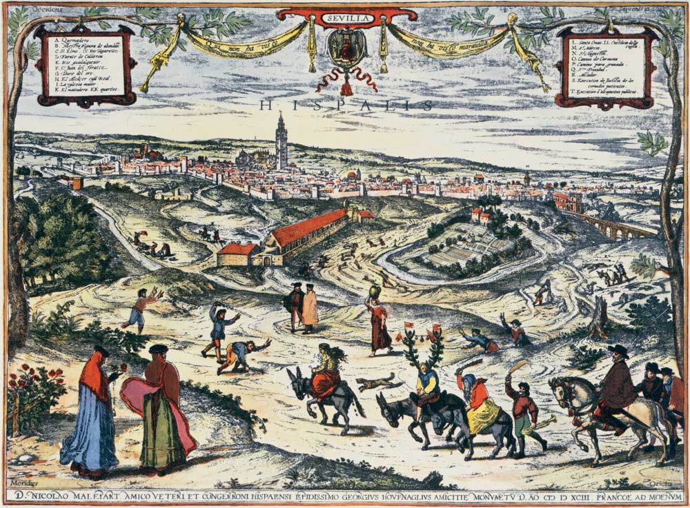 Ansicht von Sevilla von Georg Braun