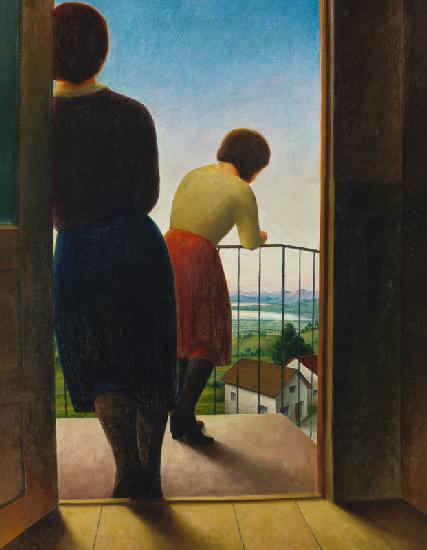 Auf dem Balkon
