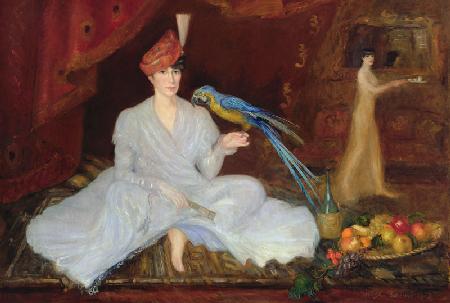 Woman with a Parrot