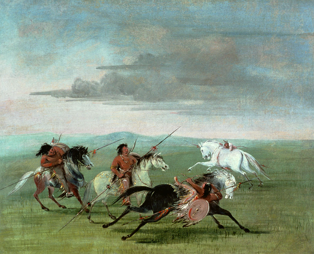 Comanche Feats of Martial Horsemanship von George Catlin