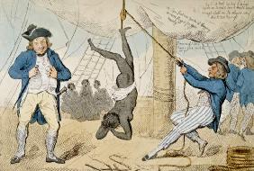 The Abolition of the Slave Trade, 1792 (hand-coloured etching)