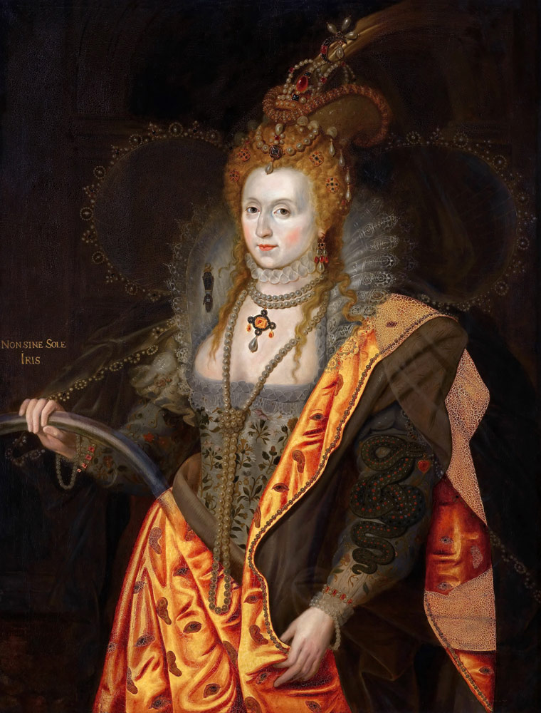 Porträt von Königin Elisabeth I. von England (1533-1603), als Iris (Rainbow Portrait) von George Peter Alexander Healy