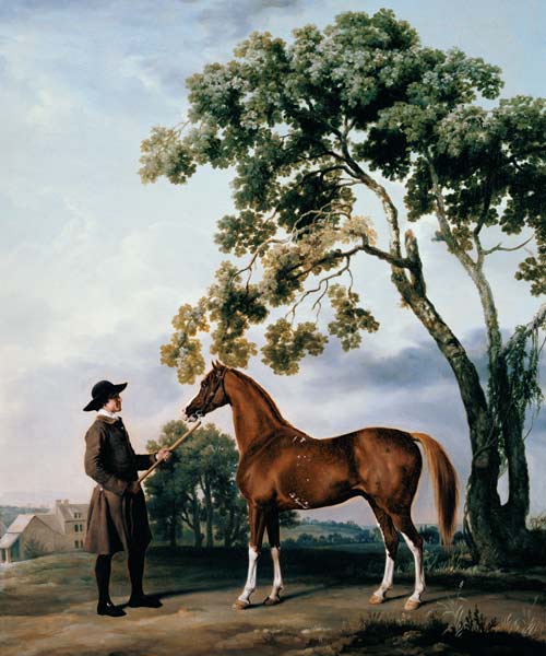 Pferdepfleger mit dem Araberpferd Lord Grosvenor von George Stubbs