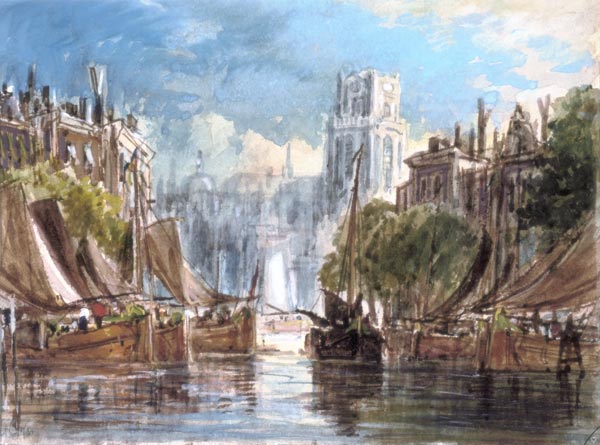 View of Rotterdam von George the Elder Chambers