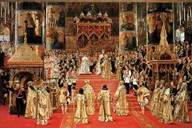 Die Krönung des Kaisers Alexander III. und Kaiserin Maria Fjodorowna