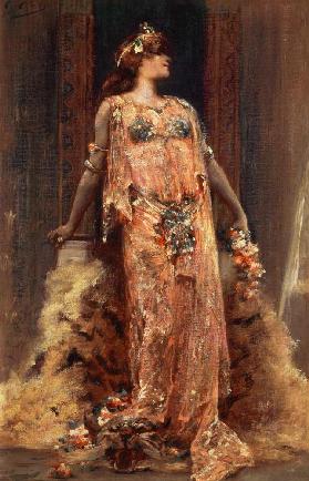 Sarah Bernhardt (1844-1923) in the role of Cleopatra