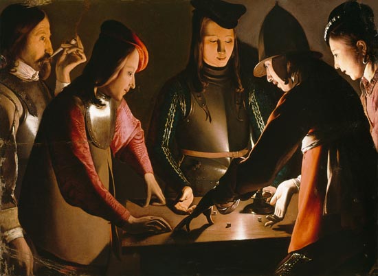 The Dice Players von Georges de La Tour