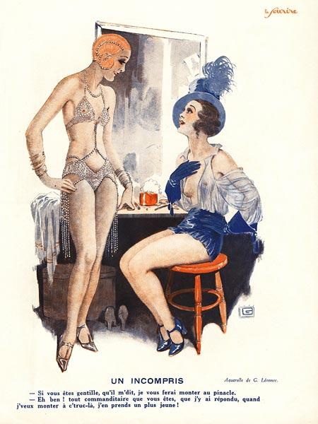 Un incompris, illustration from ''Le Sourire'', 1920s (colour litho) 