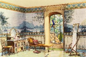 Design for a Bathroom, from 'Interieurs Modernes'