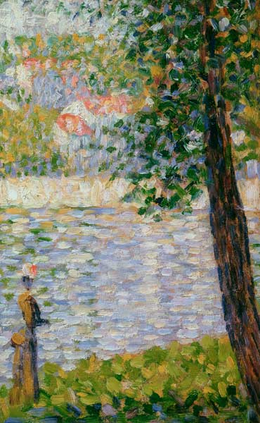 Seurat / Morning Stroll / Painting, 1884 von Georges Seurat