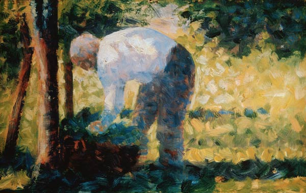 Seurat / Peasant with Basket / 1883 von Georges Seurat