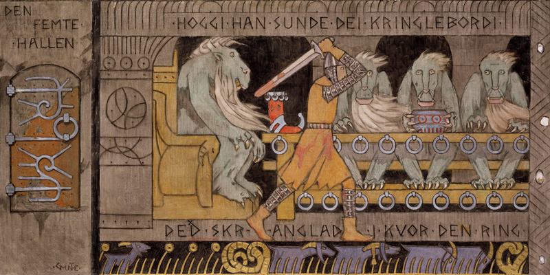 Die fünfte Halle von Gerhard Munthe