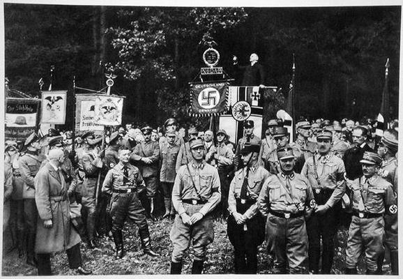 Bruno Doehring (1879-1961) Court Preacher to the Nazis making an address to the Evangelists at Bad H von German Photographer, (20th century)