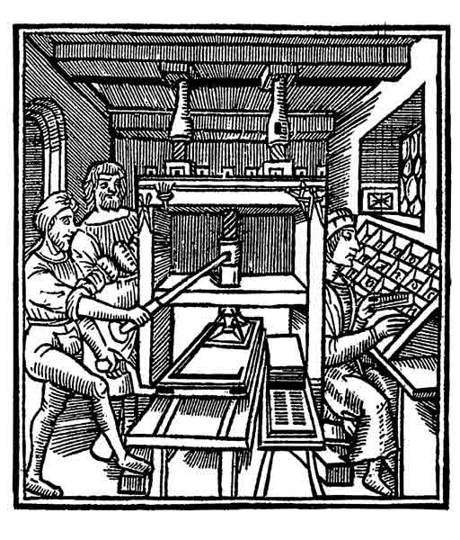 Printing press von German School