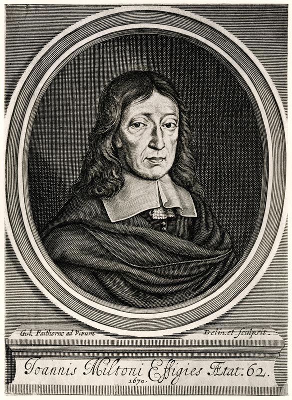 John Milton von German School, (19th century)