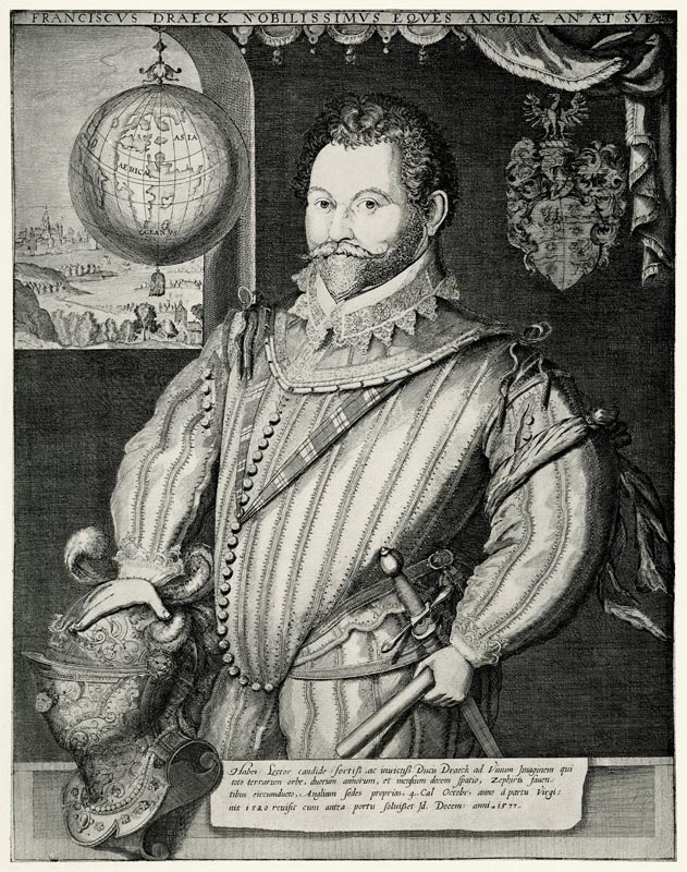 Sir Francis Drake von German School, (19th century)