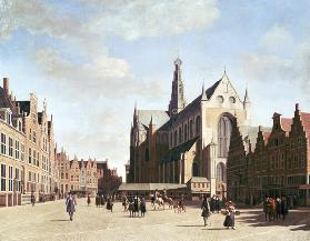 Der große Markt in Haarlem.