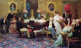 Chopin spielt ein Klavierkonzert im Radziwill-Palais
